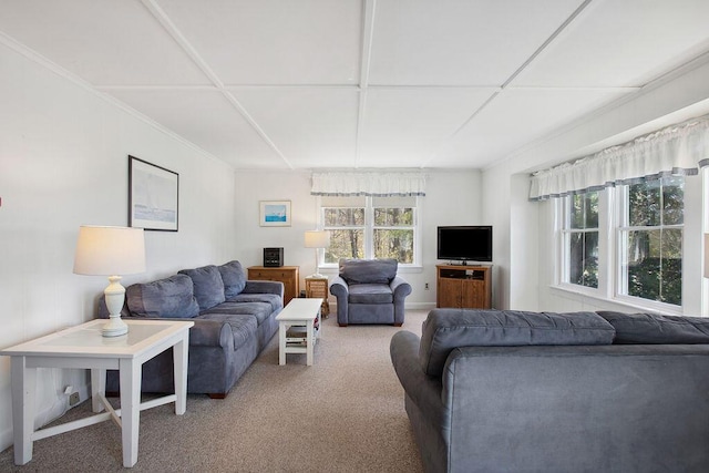688 Kings Hwy, Kennebunkport, ME 04046 - living room with carpet floors