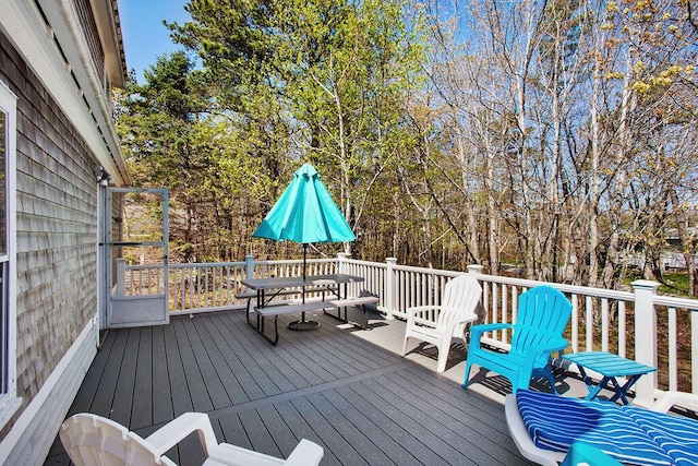 688 Kings Hwy, Kennebunkport, ME 04046 - deck featuring outdoor dining space