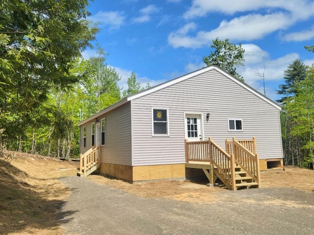 147 Keep Rd, Jay, ME 04239 - view of rear view of house