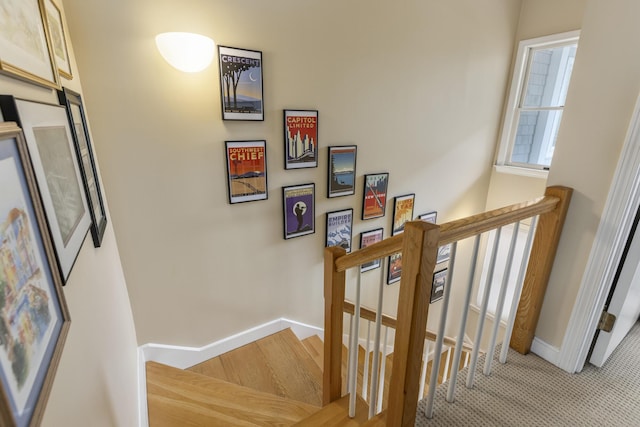 215 High St Unit 101, South Portland, ME 04106 - staircase with baseboards