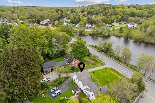 19 Cobbossee Ave, Gardiner, ME 04345 - bird's eye view of a large body of water