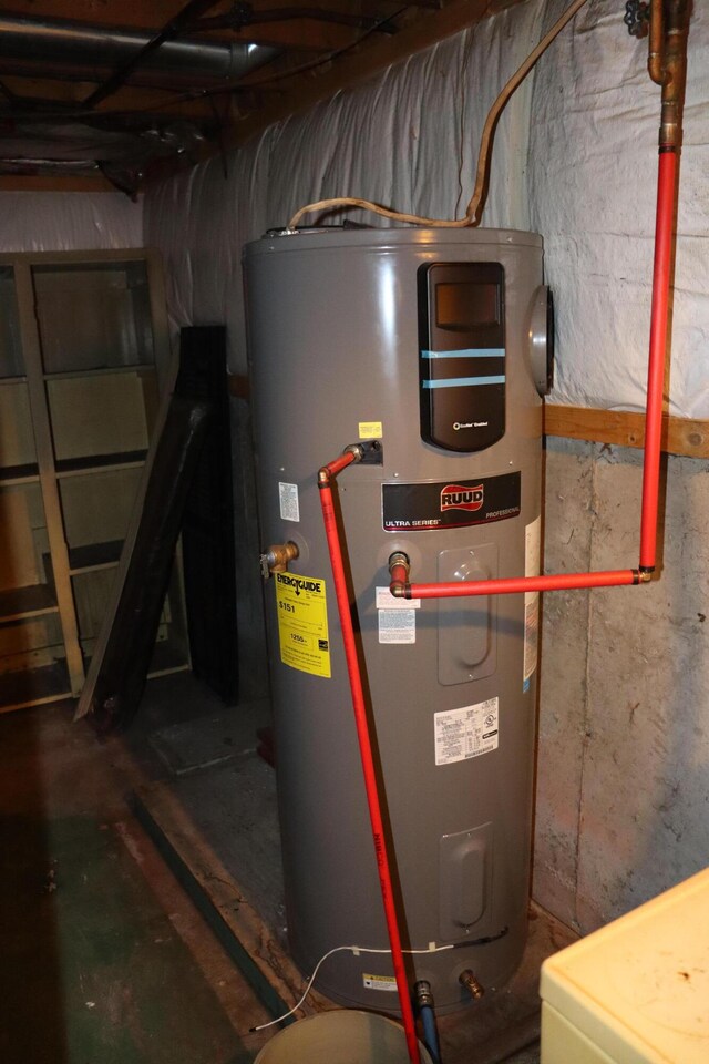 113 Pleasant St, Greenville, ME 04441 - utility room featuring water heater