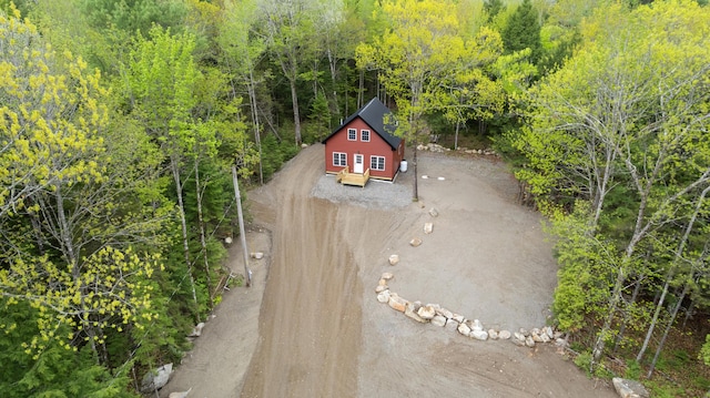 23 Bray Cir, Passadumkeag, ME 04475 - aerial view of property and surrounding area with a forest