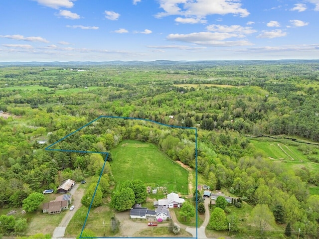 753 Ridge Rd, Windsor, ME 04363 - aerial overview of property's location with a forest and property parcel outlined