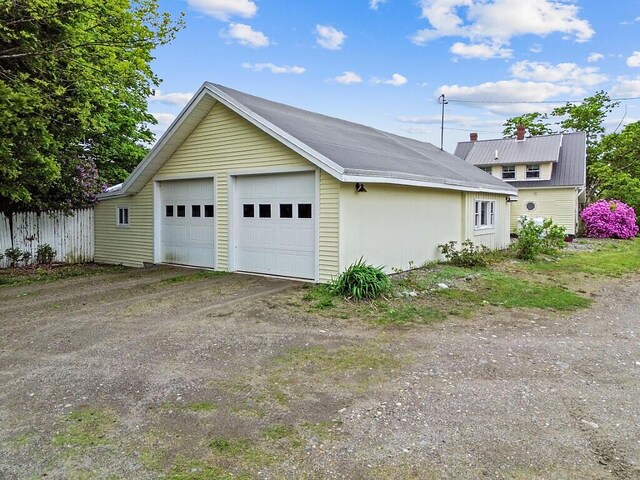 753 Ridge Rd, Windsor, ME 04363 - view of home's exterior featuring a detached garage and an outdoor structure