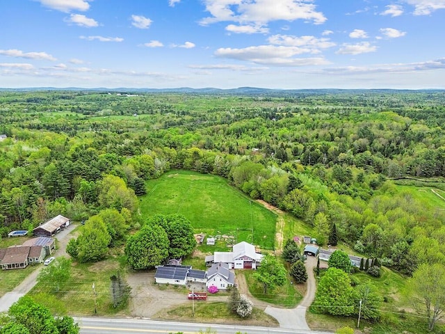 753 Ridge Rd, Windsor, ME 04363 - bird's eye view of a heavily wooded area