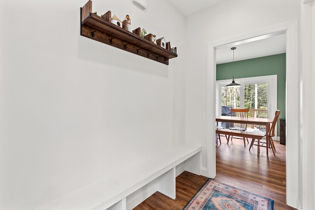 64 Autumn Rdg, Sabattus, ME 04280 - mudroom with dark wood-style flooring