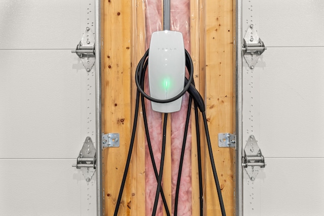 64 Autumn Rdg, Sabattus, ME 04280 - garage view of electric vehicle charger
