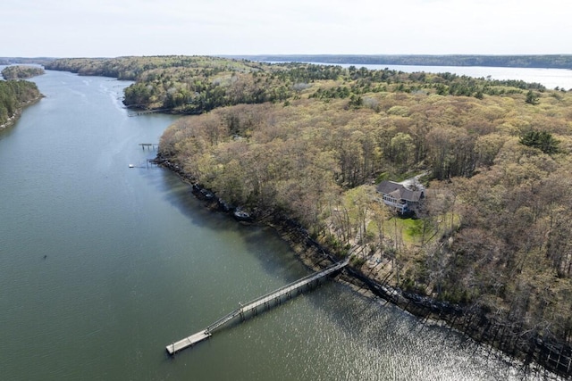 50 Higbee Ln, Boothbay, ME 04571 - view of property location with a large body of water and a forest