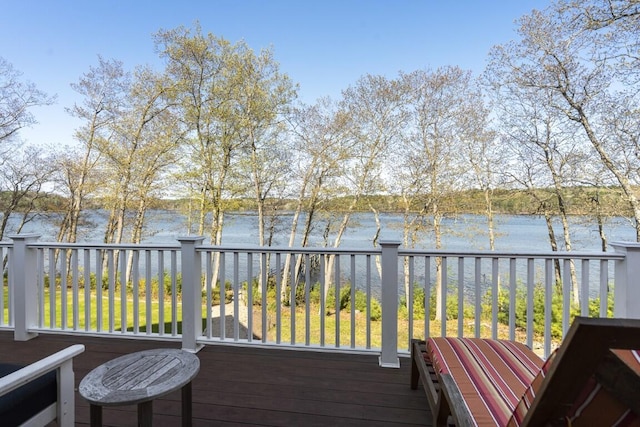 50 Higbee Ln, Boothbay, ME 04571 - deck with a water view