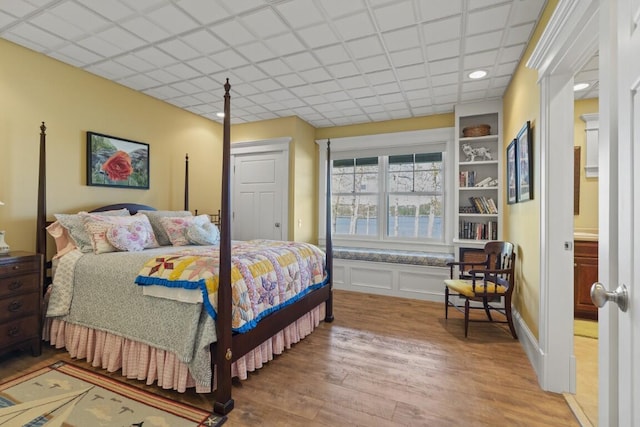 50 Higbee Ln, Boothbay, ME 04571 - bedroom with light wood-style floors and recessed lighting