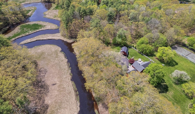 70 Cider Hill Rd, York, ME 03909 - aerial view of a large body of water and a heavily wooded area