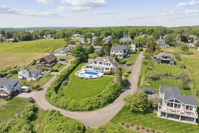 25 Ocean Ave, Cape Elizabeth, ME 04107 - aerial view of residential area with a pool area