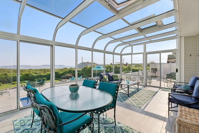 25 Ocean Ave, Cape Elizabeth, ME 04107 - sunroom / solarium featuring outdoor dining space