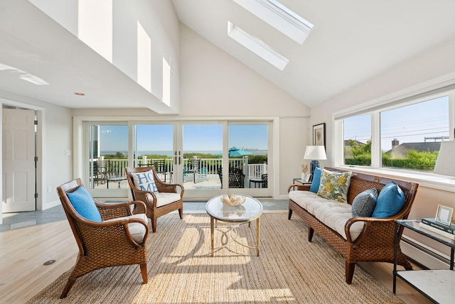 25 Ocean Ave, Cape Elizabeth, ME 04107 - sunroom / solarium with a skylight and lofted ceiling