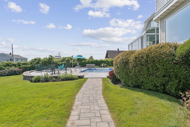 25 Ocean Ave, Cape Elizabeth, ME 04107 - view of grassy yard with a patio area