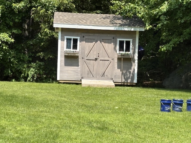 282 Pierces Point Rd, Windsor, ME 04363 - view of shed