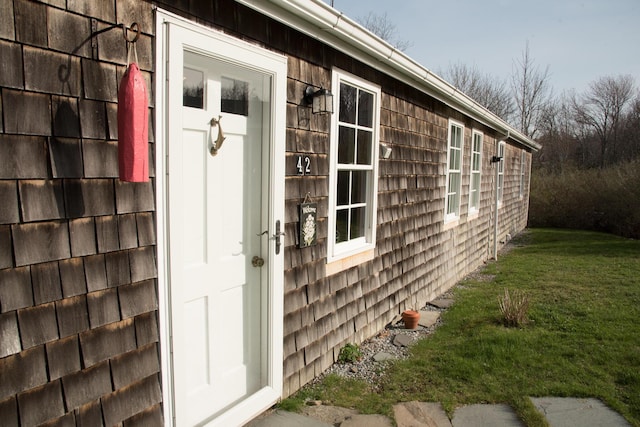 42 Old Mill Rd, Bristol, ME 04554 - property entrance featuring a yard