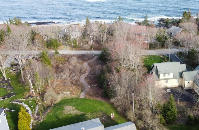 42 Old Mill Rd, Bristol, ME 04554 - aerial view of waterfront with a beach