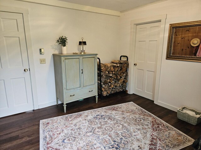 42 Old Mill Rd, Bristol, ME 04554 - foyer entrance featuring dark wood-style flooring and baseboards