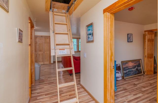 22 Partridge Ln, Medford, ME 04463 - corridor featuring wood finished floors and baseboards