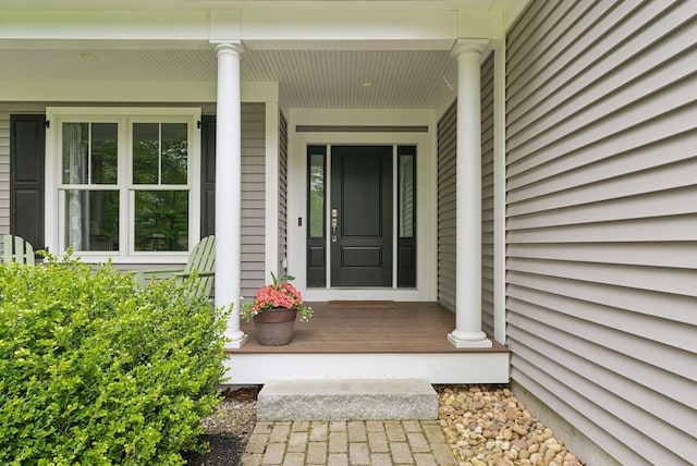 45 S Ridge Rd, Falmouth, ME 04105 - property entrance with covered porch