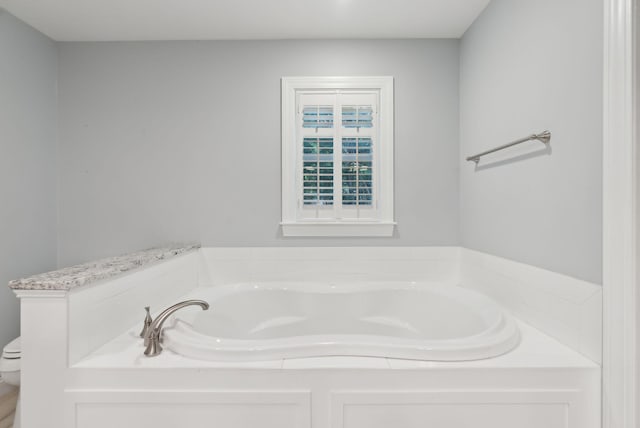 45 S Ridge Rd, Falmouth, ME 04105 - bathroom with a garden tub and toilet