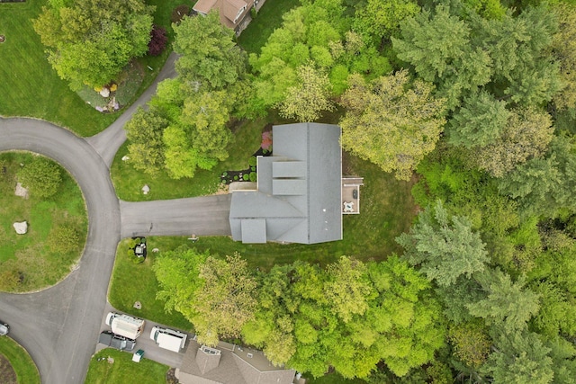 45 S Ridge Rd, Falmouth, ME 04105 - aerial view of property's location with a tree filled landscape