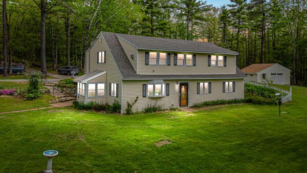19 Rumery Rd, Lyman, ME 04002 - view of front facade featuring a front lawn