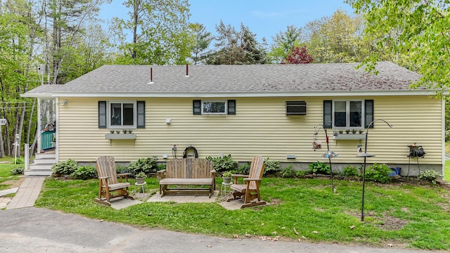 19 Rumery Rd, Lyman, ME 04002 - view of front of house featuring a front lawn and a shingled roof