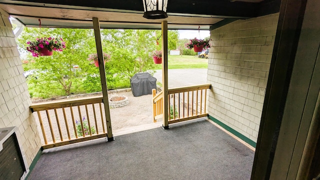 191 Bates St, Pittsfield, ME 04967 - porch featuring grilling area