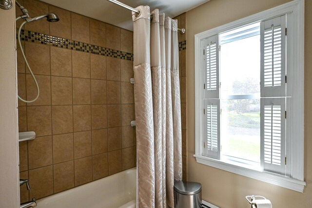 77 Carter St, Portland, ME 04103 - full bathroom featuring shower / bath combination with curtain