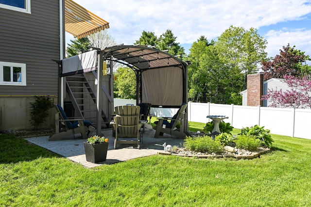 77 Carter St, Portland, ME 04103 - view of yard with stairway and a patio area