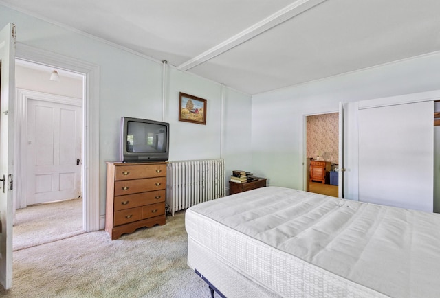 26 Unity Rd, Albion, ME 04910 - carpeted bedroom featuring radiator