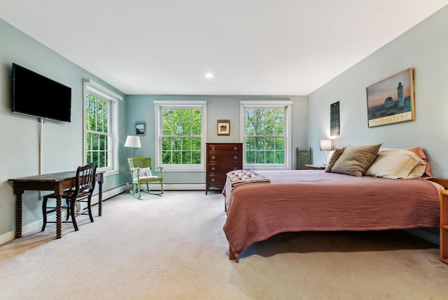 3 Payneton Hill Rd, York, ME 03909 - carpeted bedroom with multiple windows, baseboards, and recessed lighting