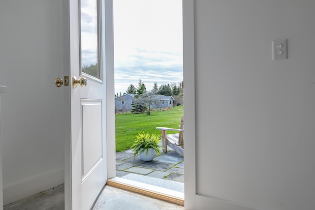 4 Seawall Point Ln, Southwest Harbor, ME 04679 - entryway with concrete floors