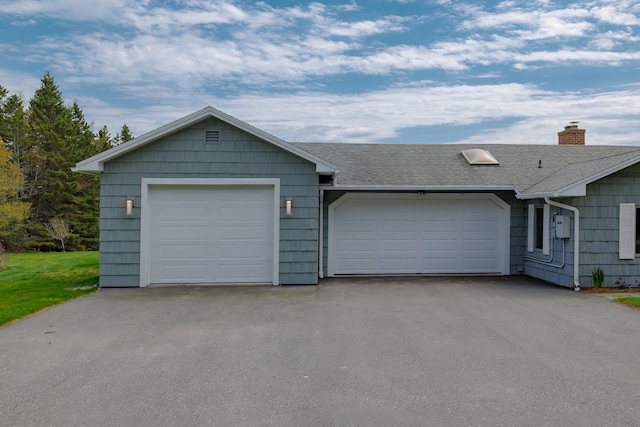 4 Seawall Point Ln, Southwest Harbor, ME 04679 - ranch-style house with roof with shingles, a chimney, and driveway