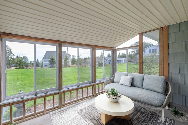 4 Seawall Point Ln, Southwest Harbor, ME 04679 - sunroom with vaulted ceiling and plenty of natural light