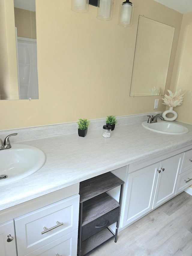 60 Rolling Rdg, Jay, ME 04239 - full bath with vanity and wood finished floors