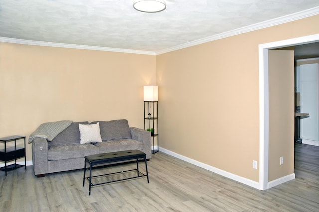 60 Rolling Rdg, Jay, ME 04239 - living area featuring wood finished floors and ornamental molding