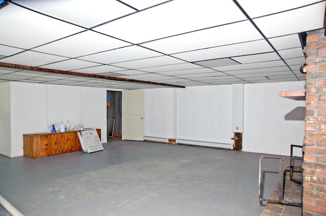 60 Rolling Rdg, Jay, ME 04239 - below grade area with a baseboard heating unit