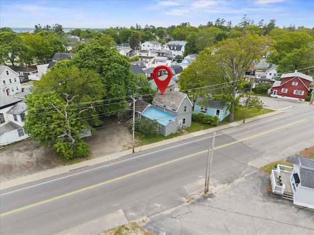 69 Saco Ave, Old Orchard Beach, ME 04064 - aerial view of residential area featuring a tree filled landscape