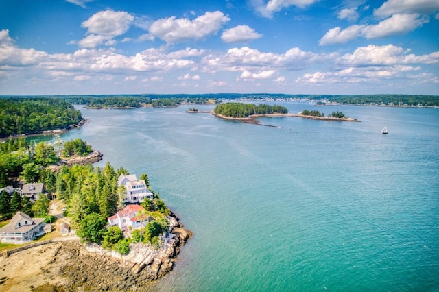 16 Tilton Ln, Southport, ME 04576 - bird's eye view of a nearby body of water