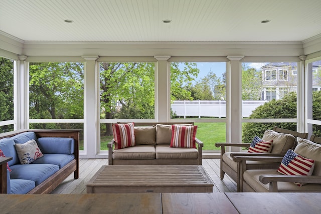52 Lester B Orcutt Blvd, Biddeford, ME 04006 - sunroom featuring an outdoor living space