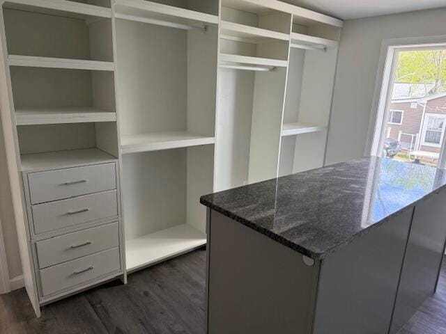 5 N Vigue Shore Rd, Albion, ME 04910 - walk in closet with dark wood-type flooring