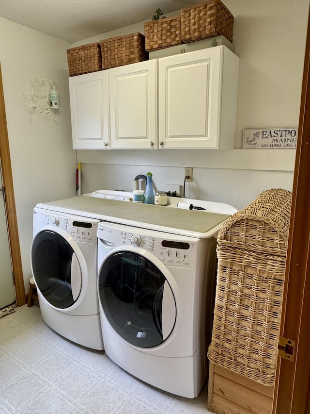 2 Cemetery Rd, Eastport, ME 04631 - laundry area with cabinet space and washer and dryer