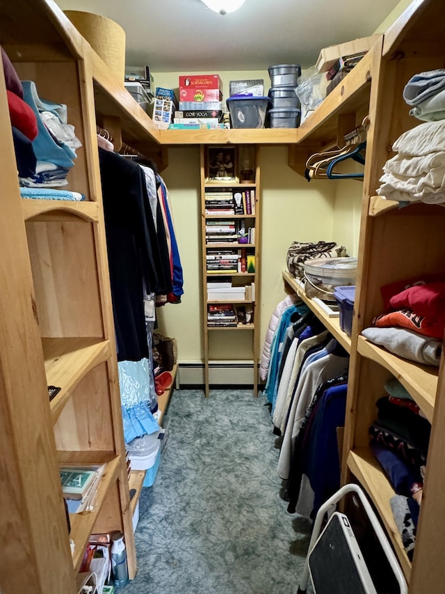 2 Cemetery Rd, Eastport, ME 04631 - walk in closet featuring carpet floors and baseboard heating
