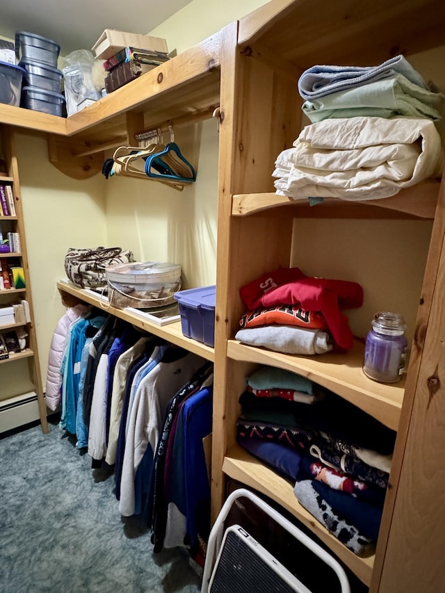 2 Cemetery Rd, Eastport, ME 04631 - spacious closet featuring carpet flooring and a baseboard heating unit