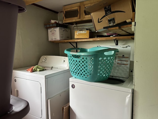 1407 Stage Rd, Etna, ME 04434 - washroom featuring washer and dryer