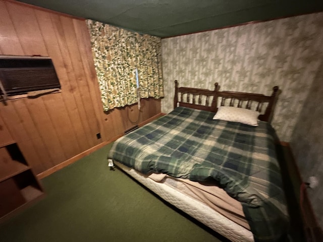 694 Calais Rd, Hodgdon, ME 04730 - bedroom featuring wooden walls